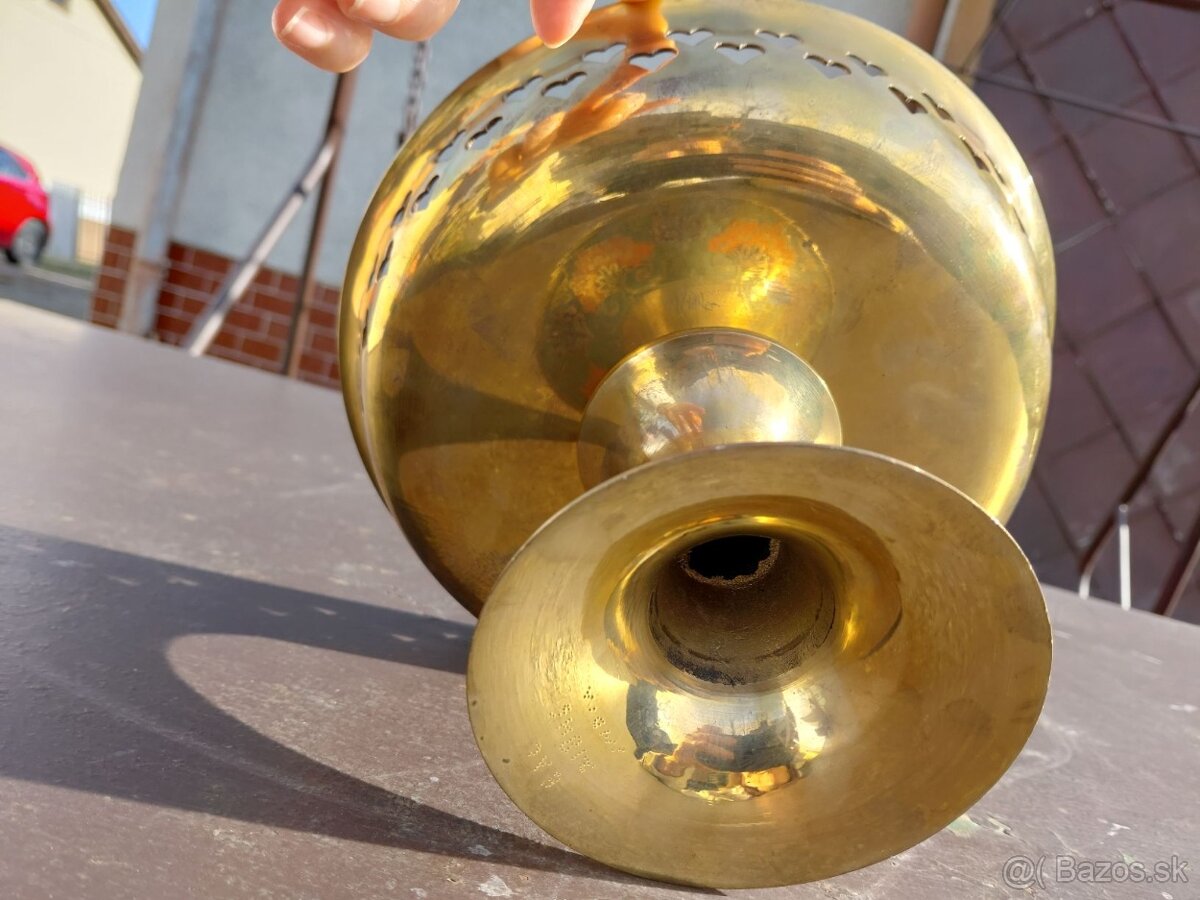 Orientálny mosadzný etažér - 6