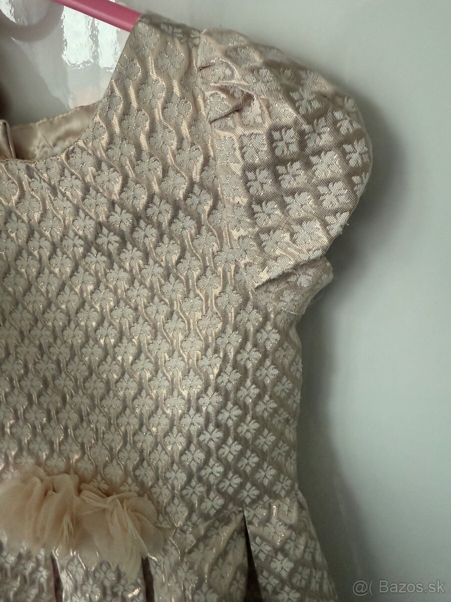 Zlaté spoločenské šaty pre malé princezné v.92 CoolClub - 6