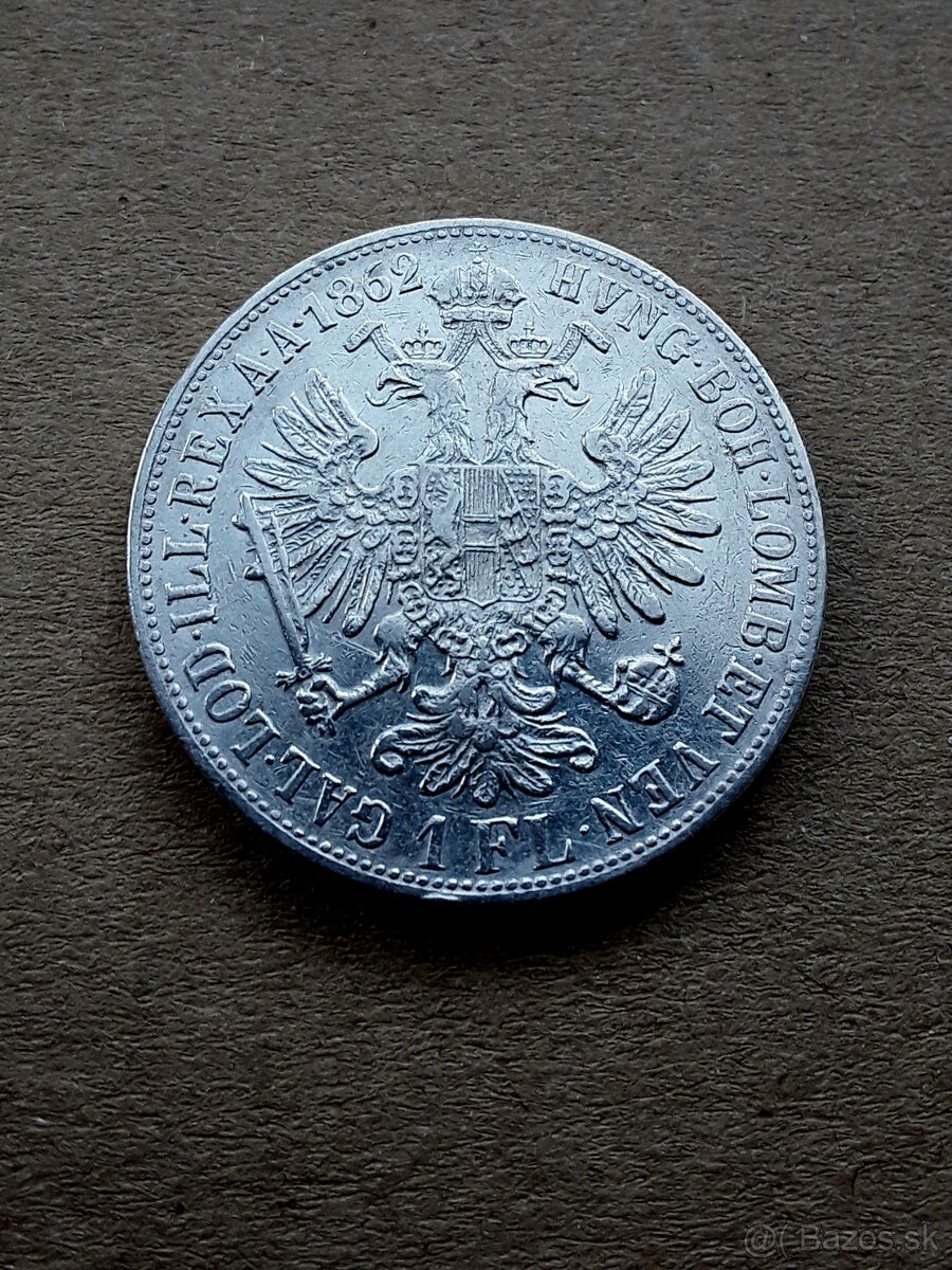 Zlatnik 1862 V, vzacny - 6