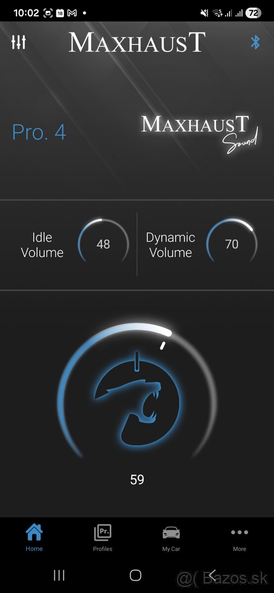 Zvuk vyfuka Maxhaust Active Sound System. - 6