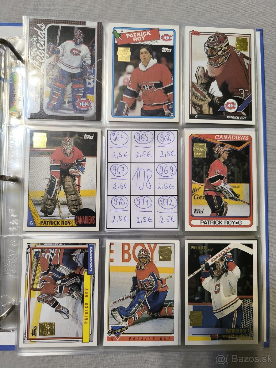Hokejové kartičky - Patrick Roy 5 - 6