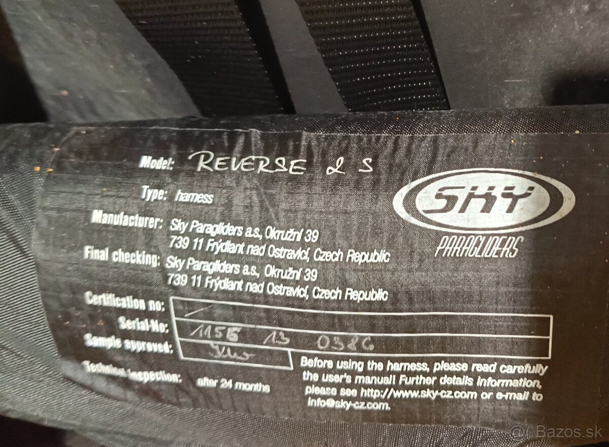 Paragliding sedačka SKY Reverse 2 S. - 6