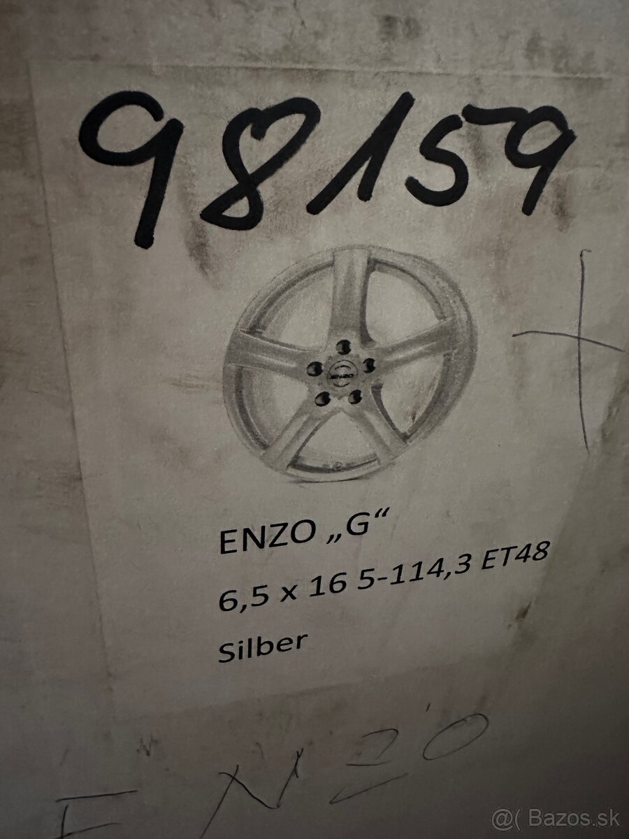 5x114,3 R16 6,5J ET48 nepoužité - 6