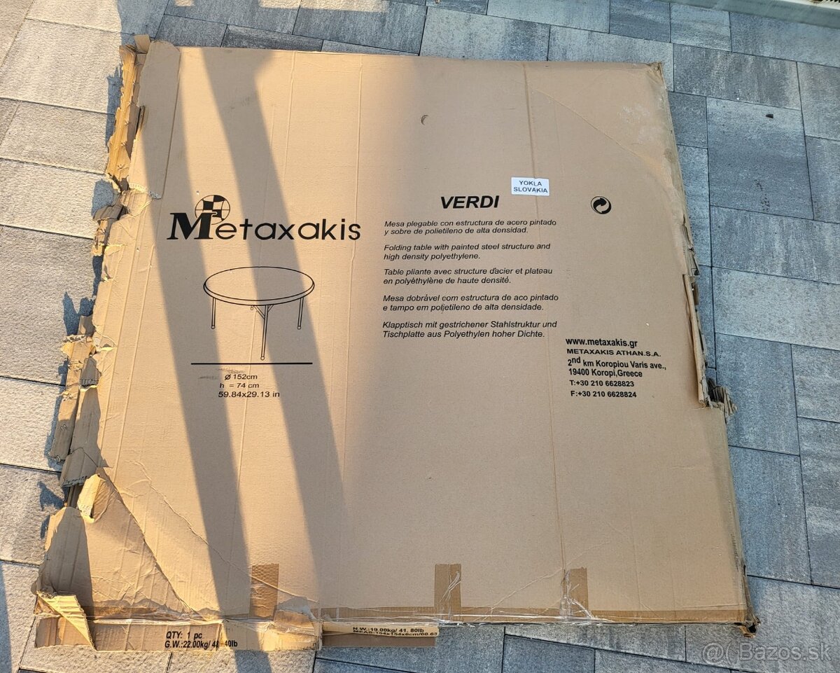 Guľatý stôl skladací - 6