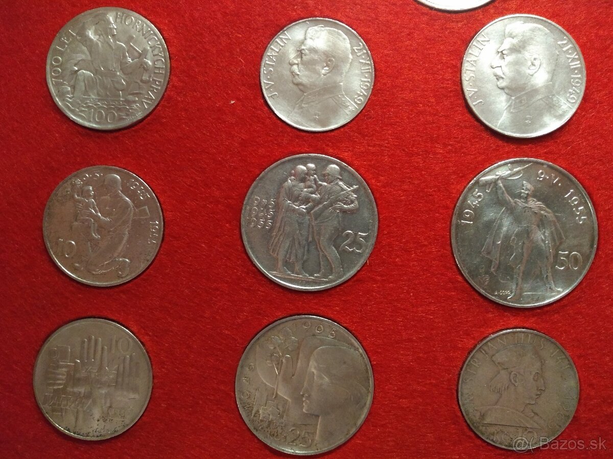 Sada Československých Strieborných mincí 1928-1992 - 6