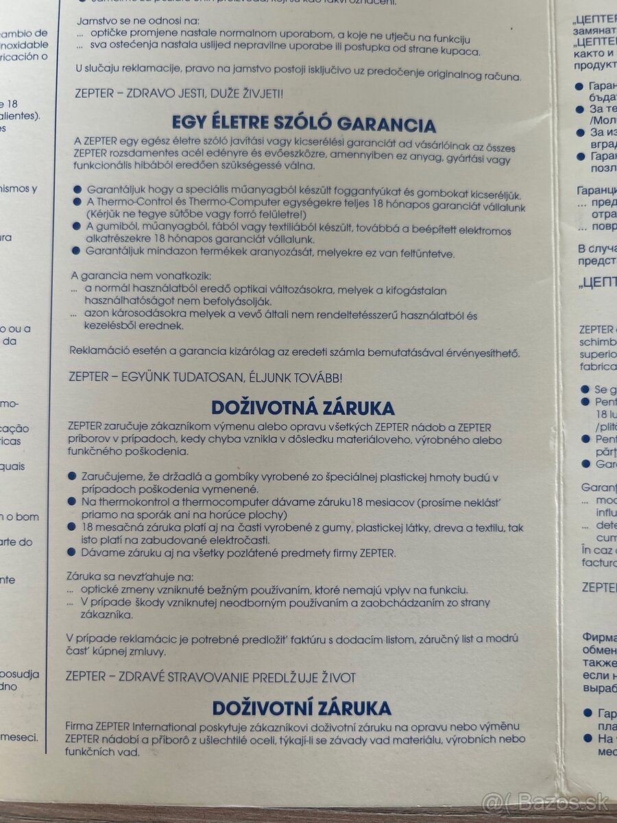 Predam kávový set Zepter pre 6 osôb - 6