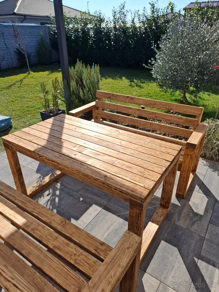 Drevene zahradne sedenie - 6