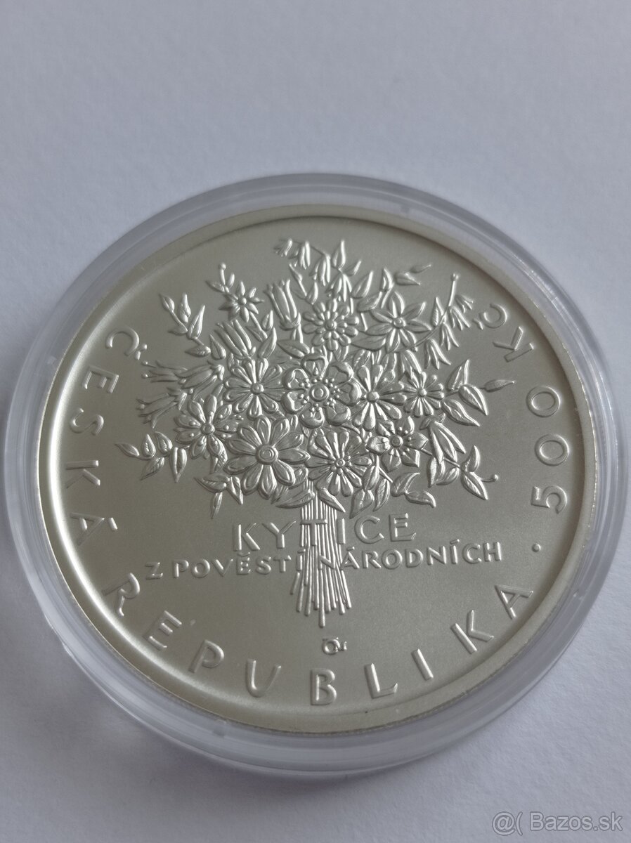 500 korún - PROOF / BK - ČNB - striebro - 6