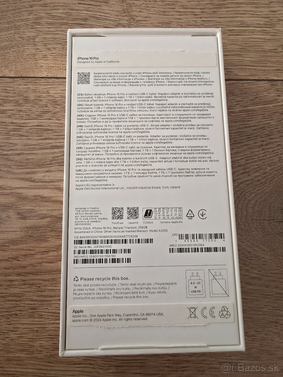 Iphone 16 PRO 256GB Natural Titanium - 6