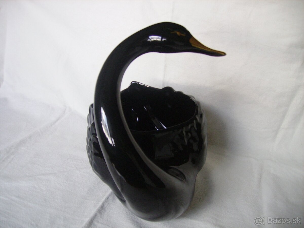 Veľká keramická čierna labuť - 6