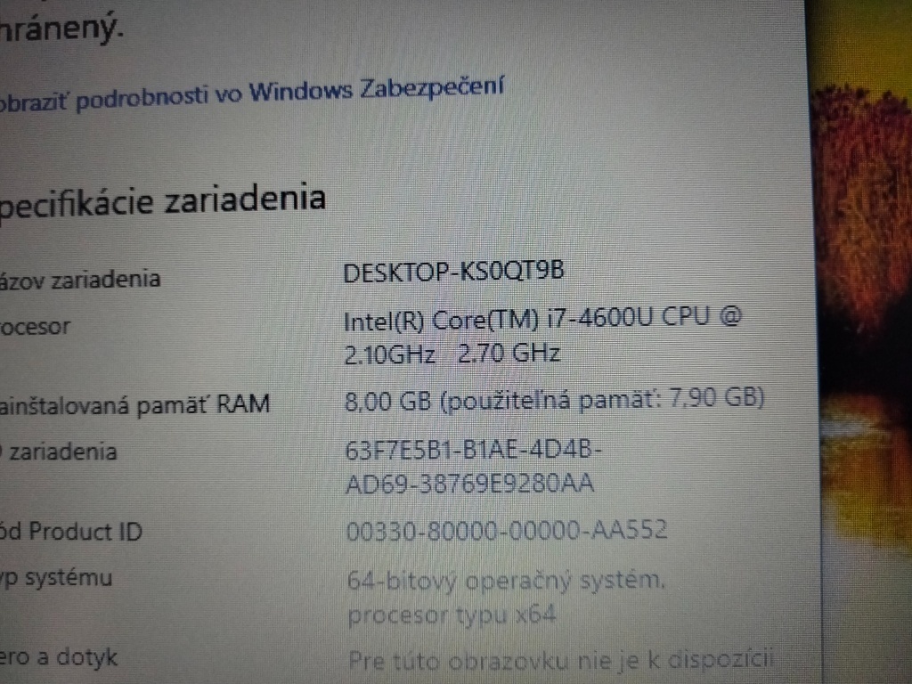 predám HP elitebook 820 g1 - Intel core i7 - 8gb ram -ssd - 6