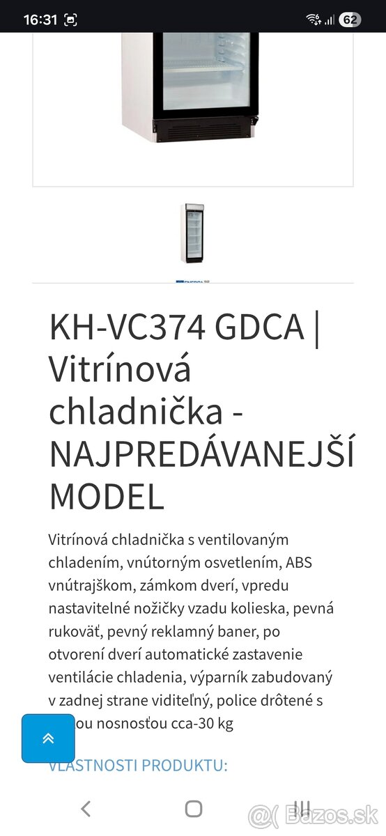 Predám vitrínovú chladničku - 6