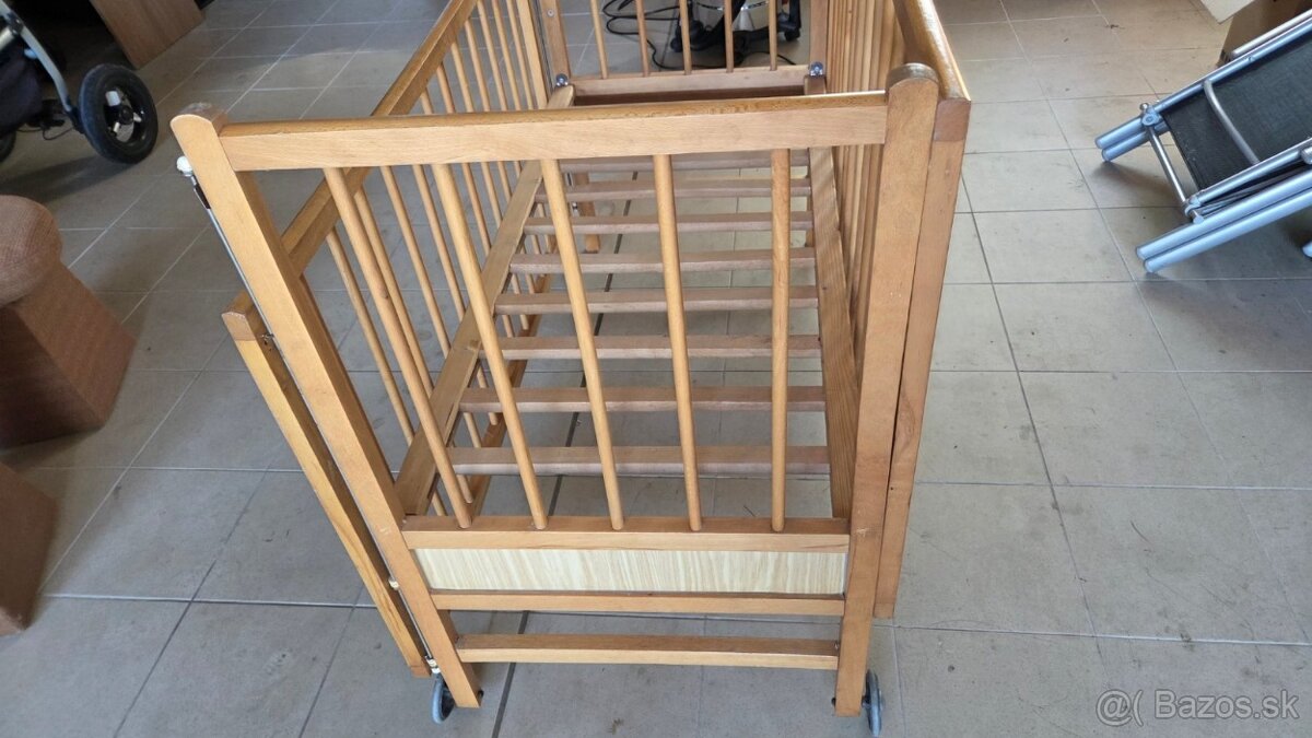 Detská drevená postieľka - 6