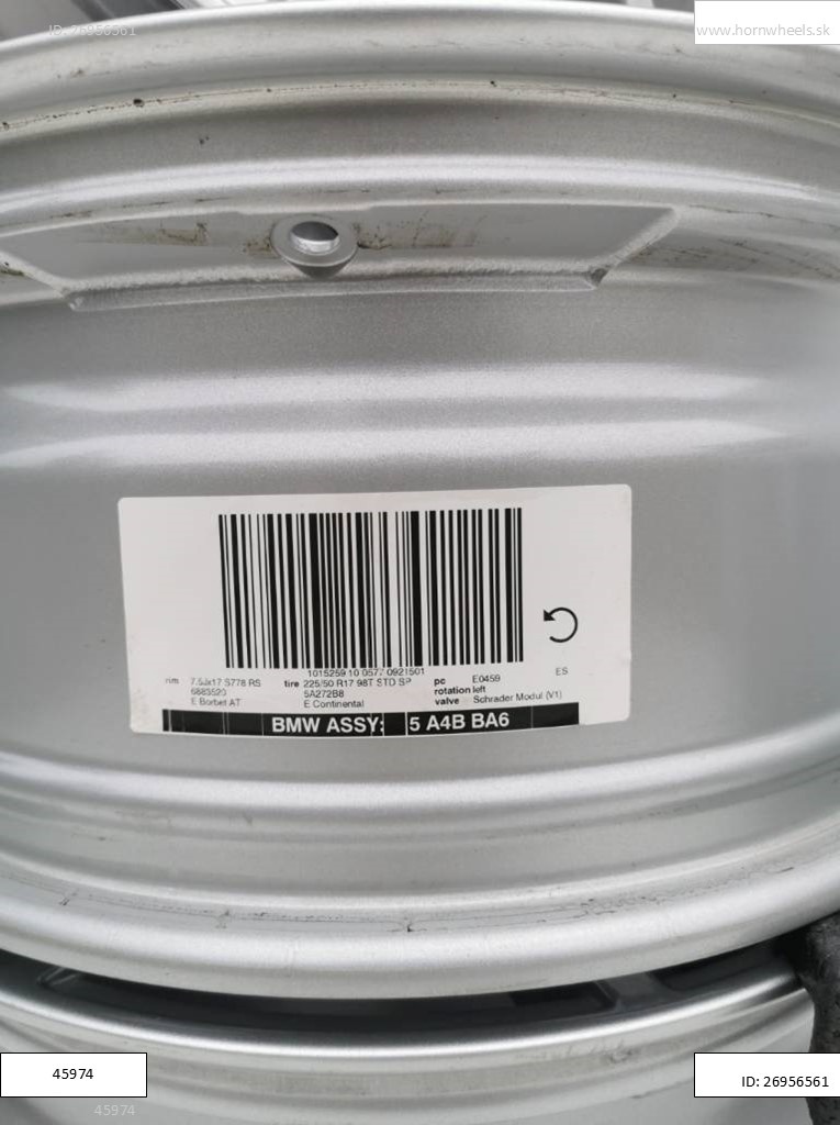 Bmw Original alu disky R17 7,5X17 ET30 5X112 1214 - 6