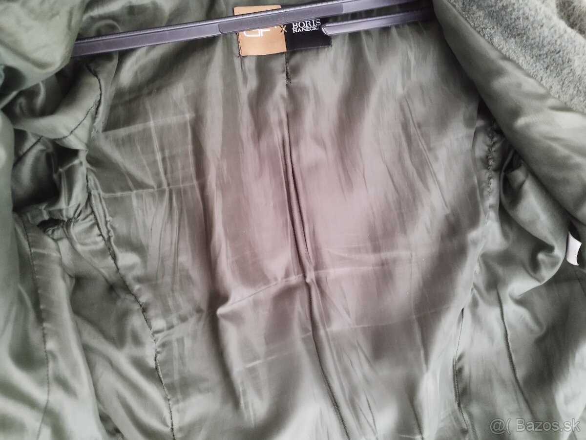 Dámsky dlhý vlnený kabát XL/42 - 6