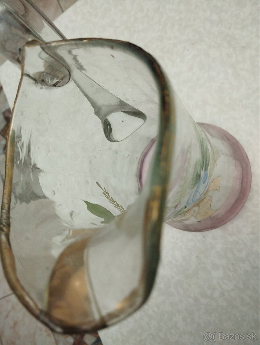 Sklenený džbán - ručná výroba - 6