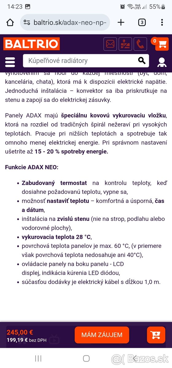 Elektricky konvektor -radiator - 6