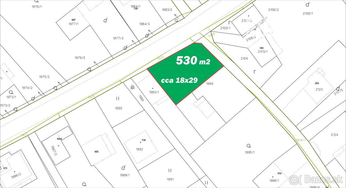 STAŠKOV - STAVEBNÝ POZEMOK 2 x 530 m2 - 6