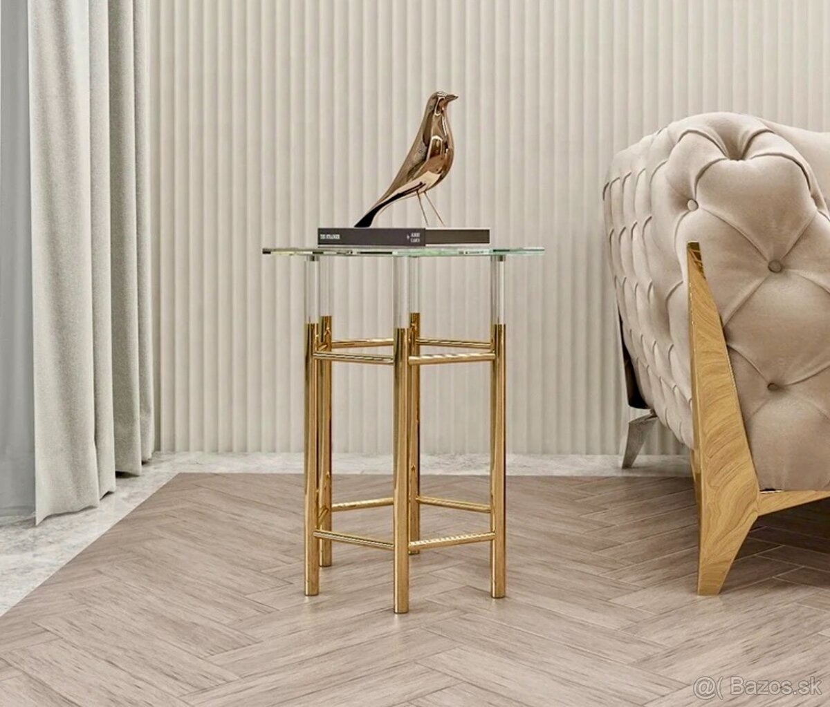 Konzola/komoda Amaretto Premium Glamour Gold - 6