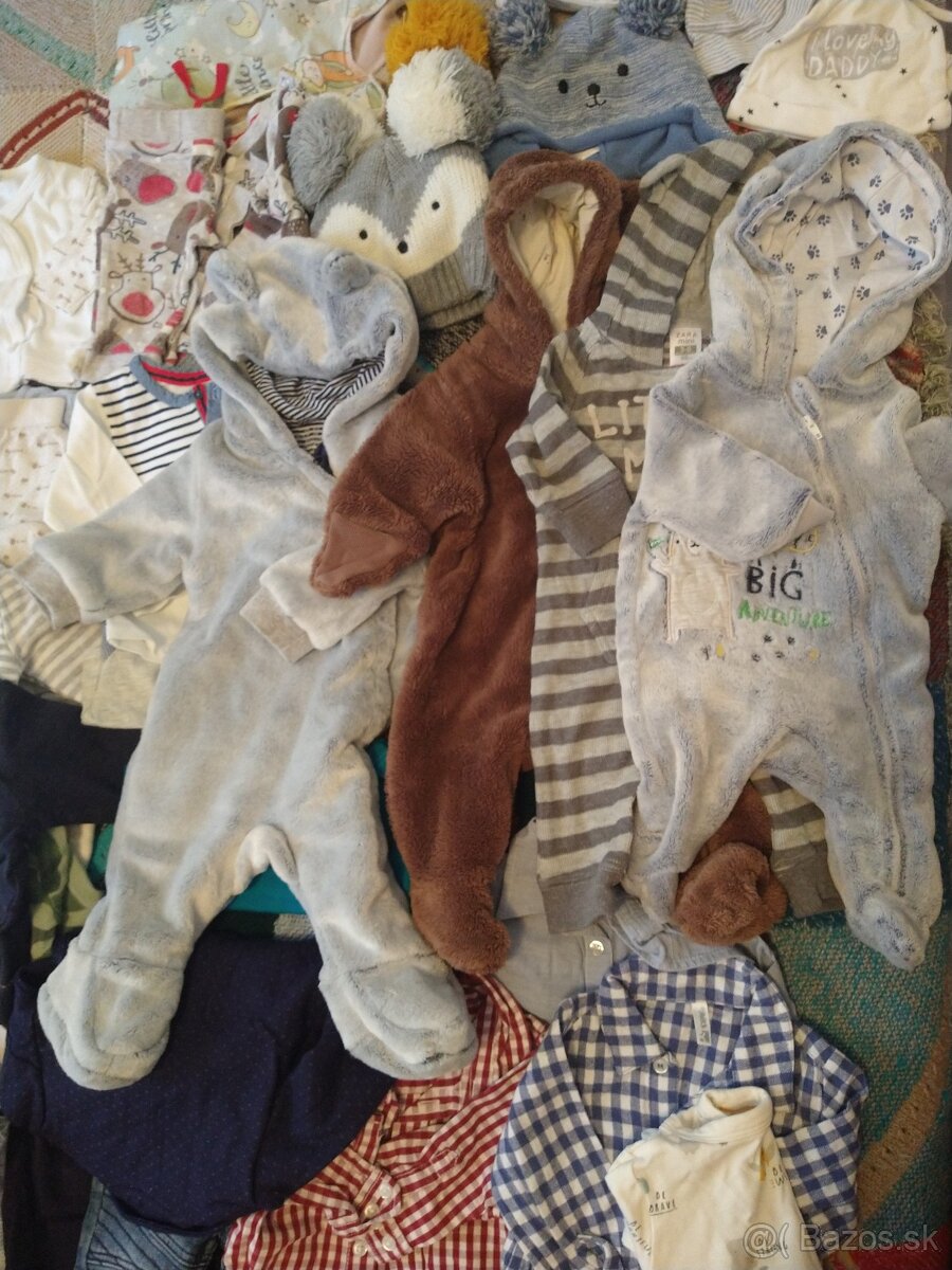 Balík chlapčenkého dojčenského oblečenia veľ. 56-68 - 6