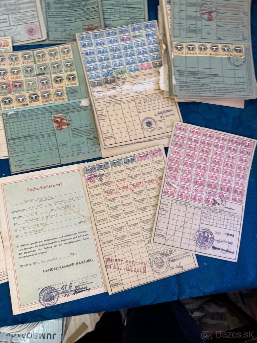 Stare dokumenty z Nemeckej rise 1940 - 6