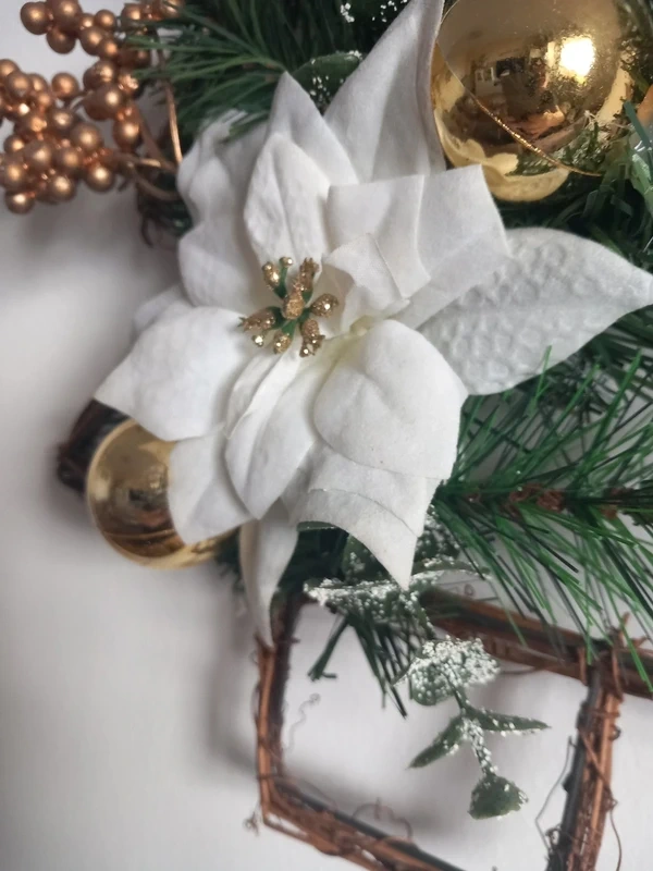 Vianočná umelá dekorácia Stromček 34x30 cm - 6