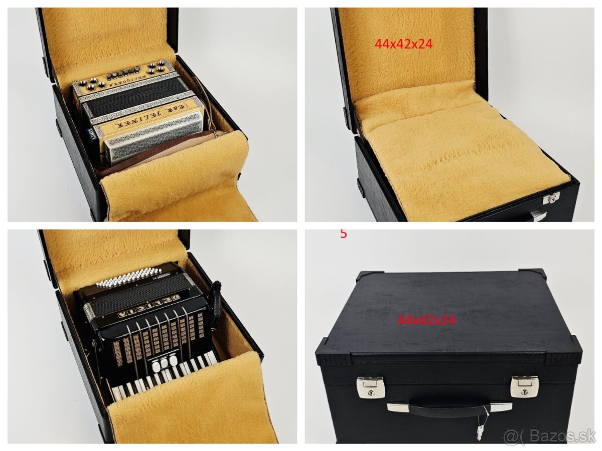 Nové kufre na akordeon heligonka Odolne, vysoka kvalita - 6