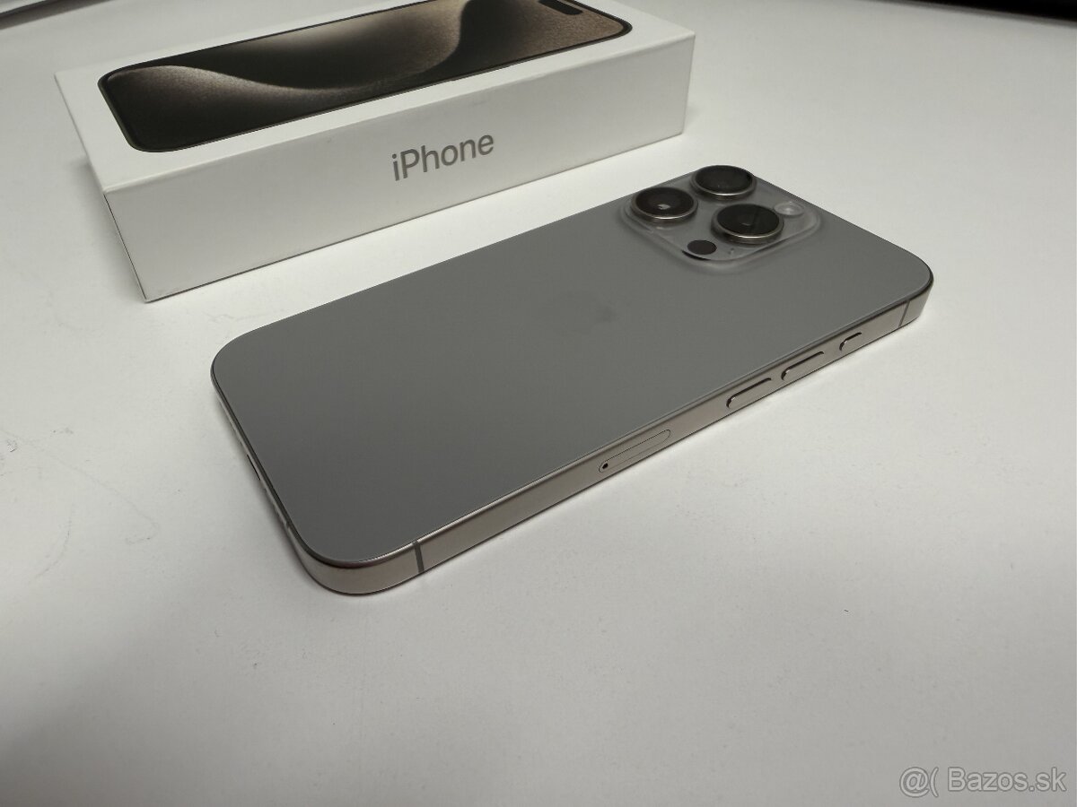 Apple iPhone 15 PRO 512GB, natural titanium v záruke Telekom - 6