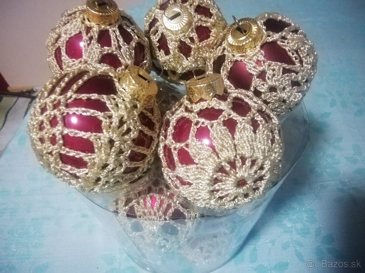 Háčkované vianočné ozdoby - 6