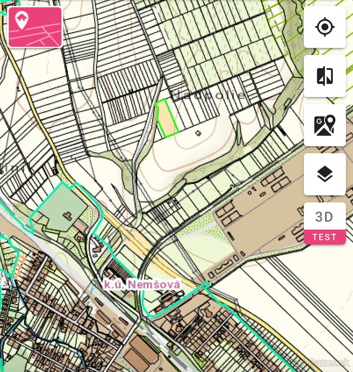 Na predaj krásny slnečný pozemok s výhľadom- Nemšová,5988 m2 - 6