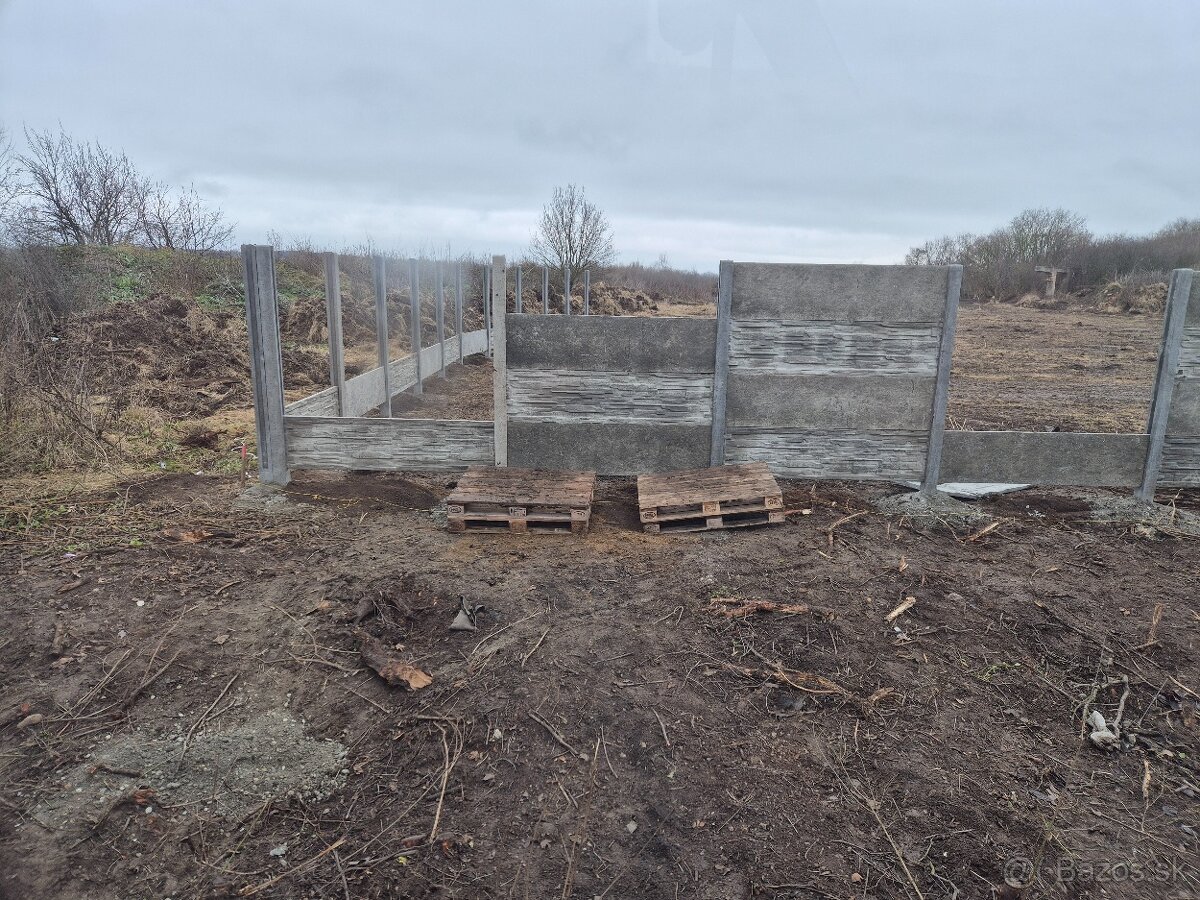 Betónové ploty, výroba, montáž - 6