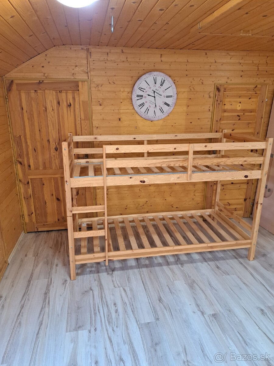 Poschodová posteľ 90x200cm s matracmi - 6