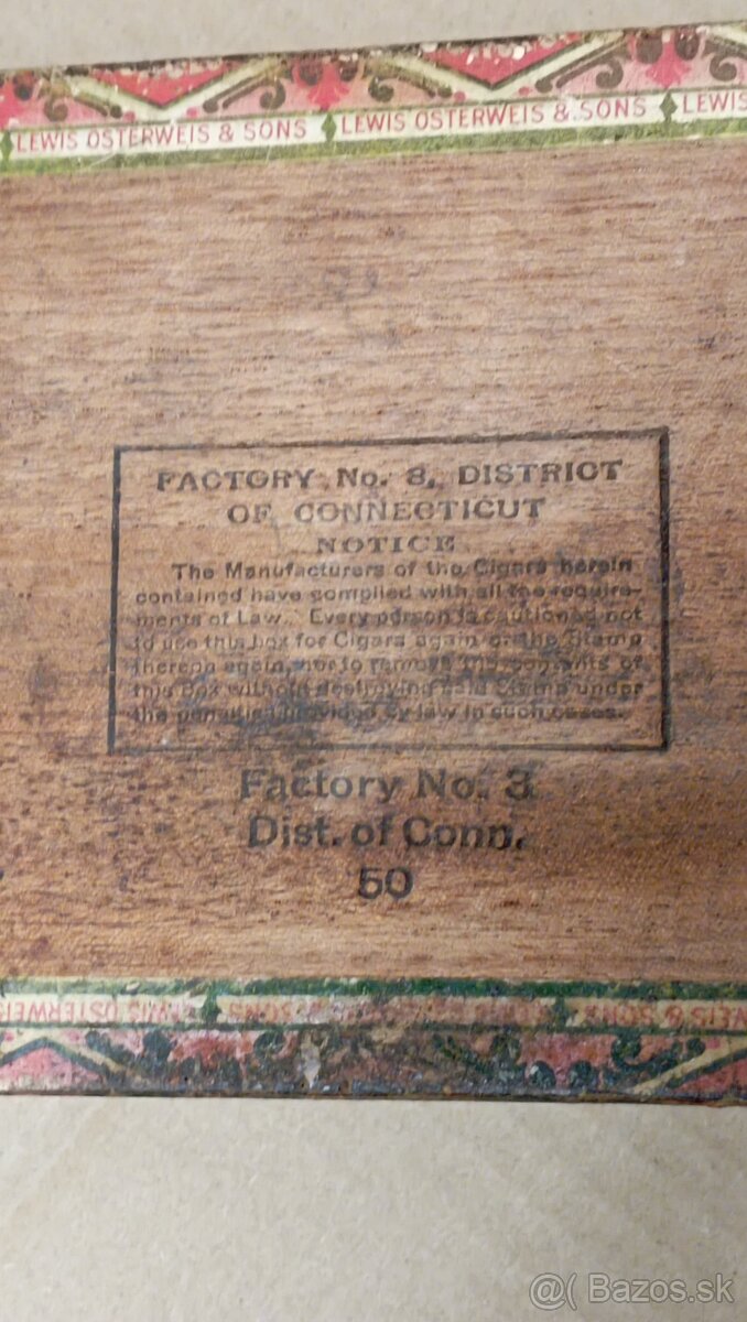 Stará drevená krabica 1920 - 6