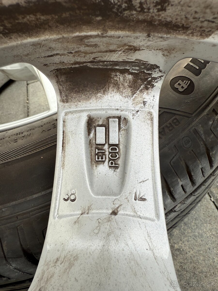 Dezent 17"ALU disky R17 5x112 ET38 7J x 17H2 VW ŠKODA SEAT - 6