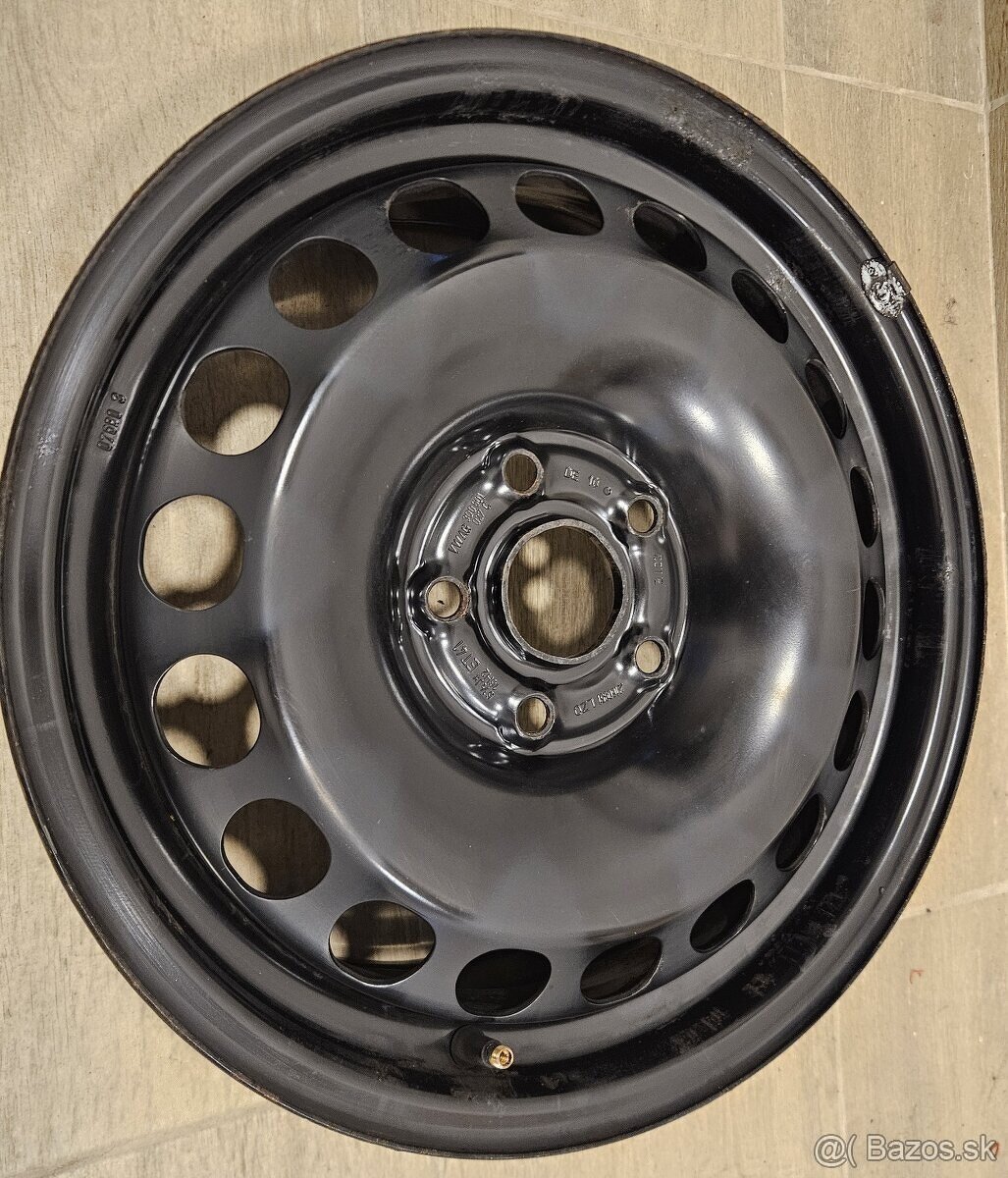 Originálne plechové disky VW - 5x112 r16 - 6