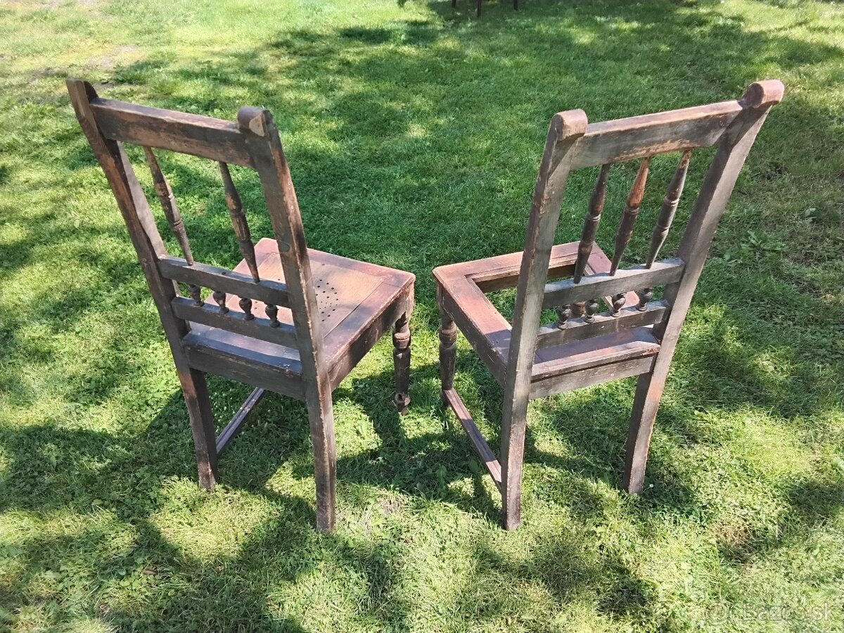 Staré stoličky, okrúhle stôl... - 6