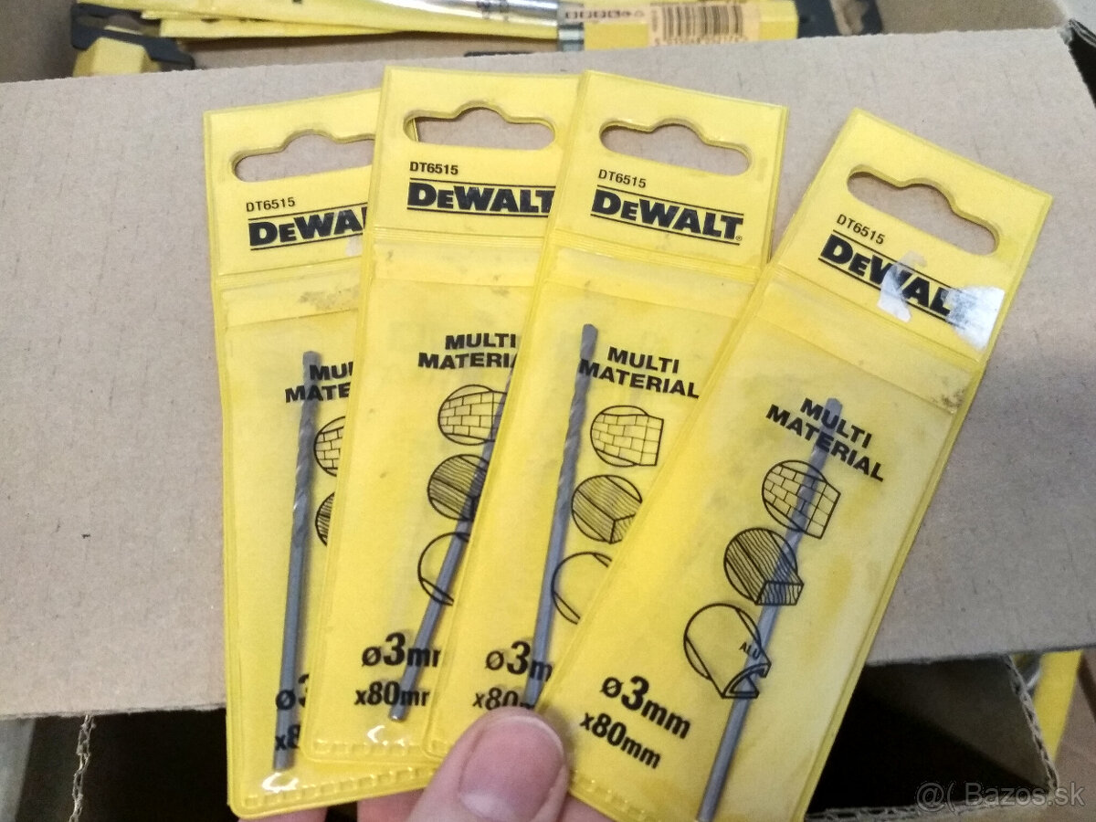 PREDAJ – DEWALT prísluš: vrtáky, kotúče, pílový list, sekáč - 6