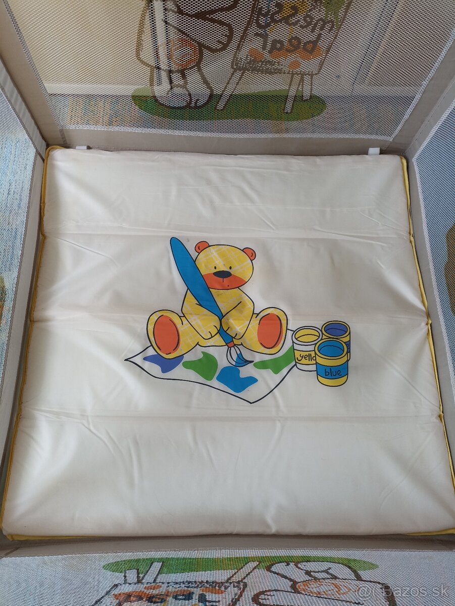 Detská ohrádka / postielka Amalfy, skladacia prenosná - 6