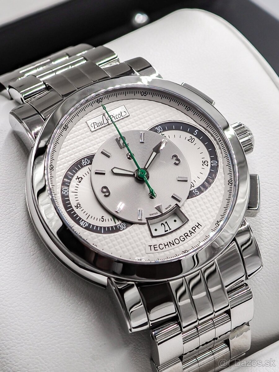 Paul Picot, model Technograph, originál hodinky / Netklé / - 6