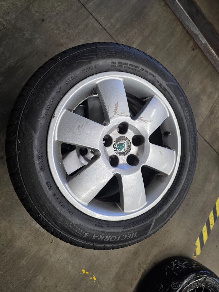 Fabia kompletne letne a alu disky - 6