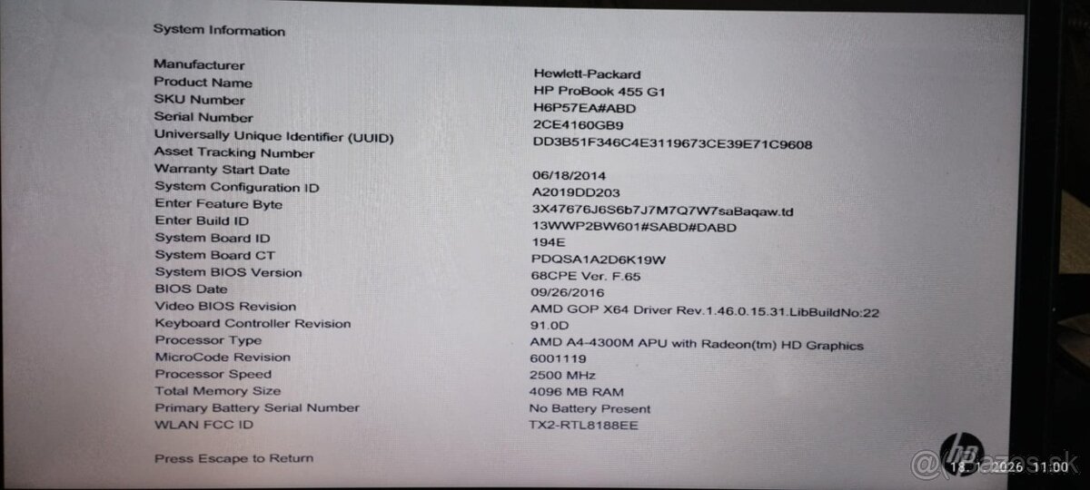 HP Probook 455 G1 - 6