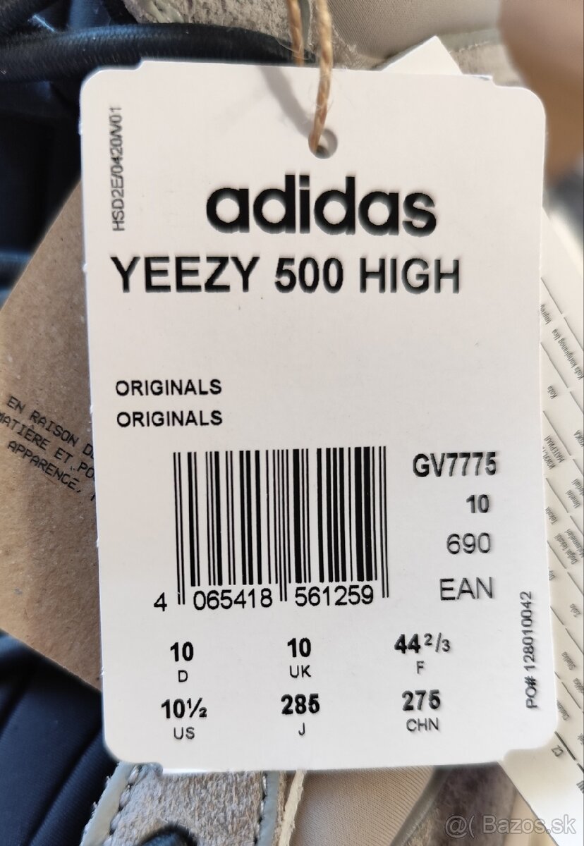 Adidas Yeezy 500 High Mist Stone, veľkosť 44 2/3, zľava 35% - 6