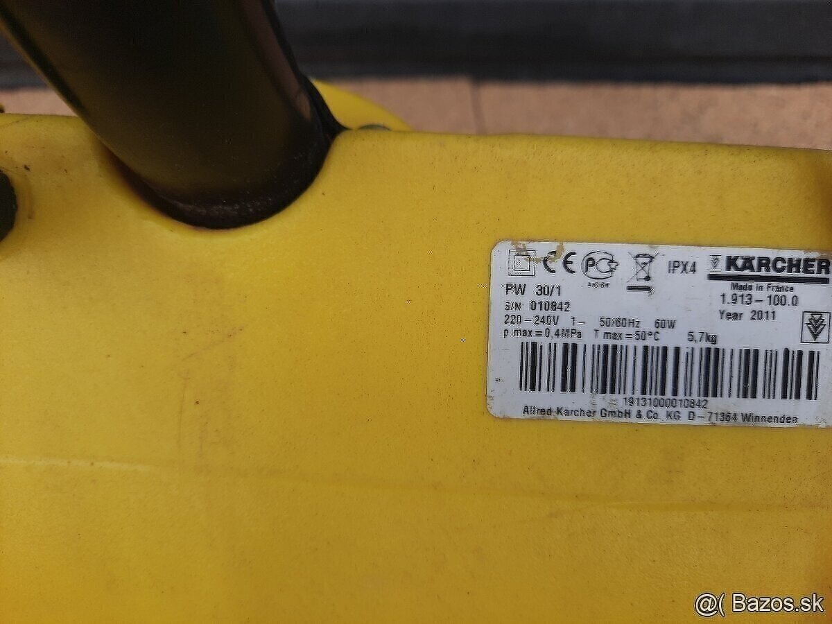 Kärcher PW 30/1 tepovaciu hlavicu na tepovanie kobercov pred - 6