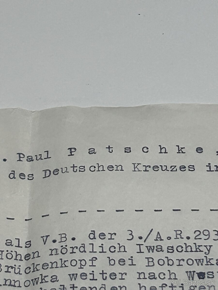 WW2 Originál dokument (wehrmacht) - 6