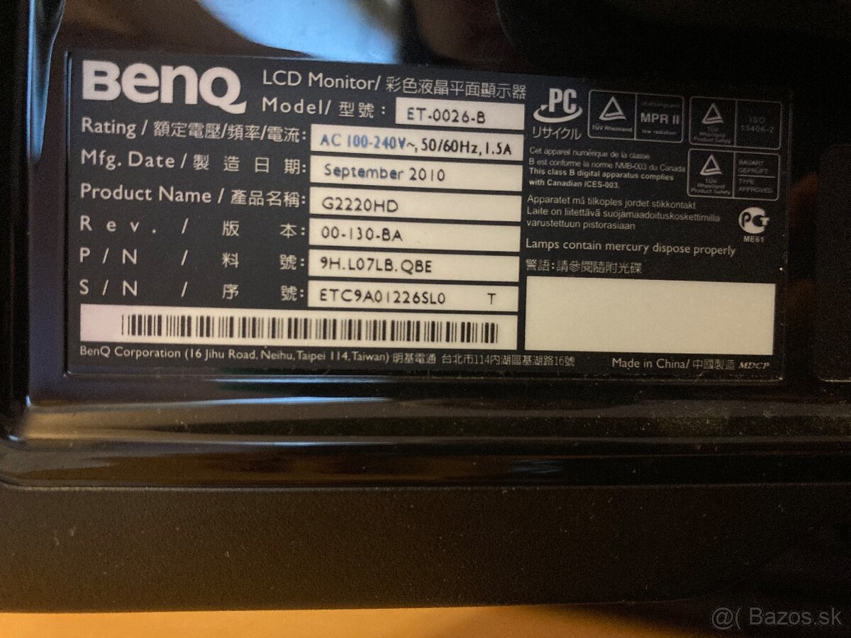 Monitor BenQ - 6