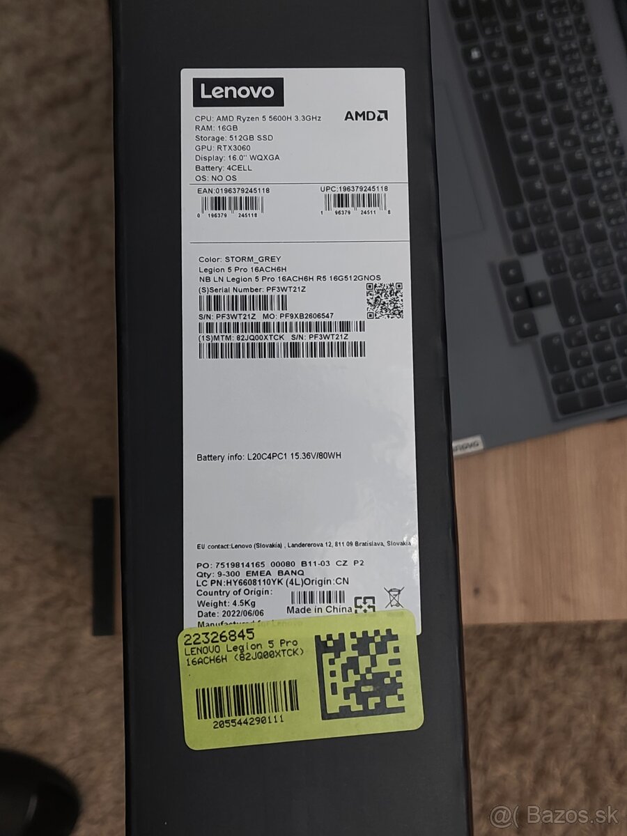 Lenovo Legion 5 Pro 16ACH6H - 6