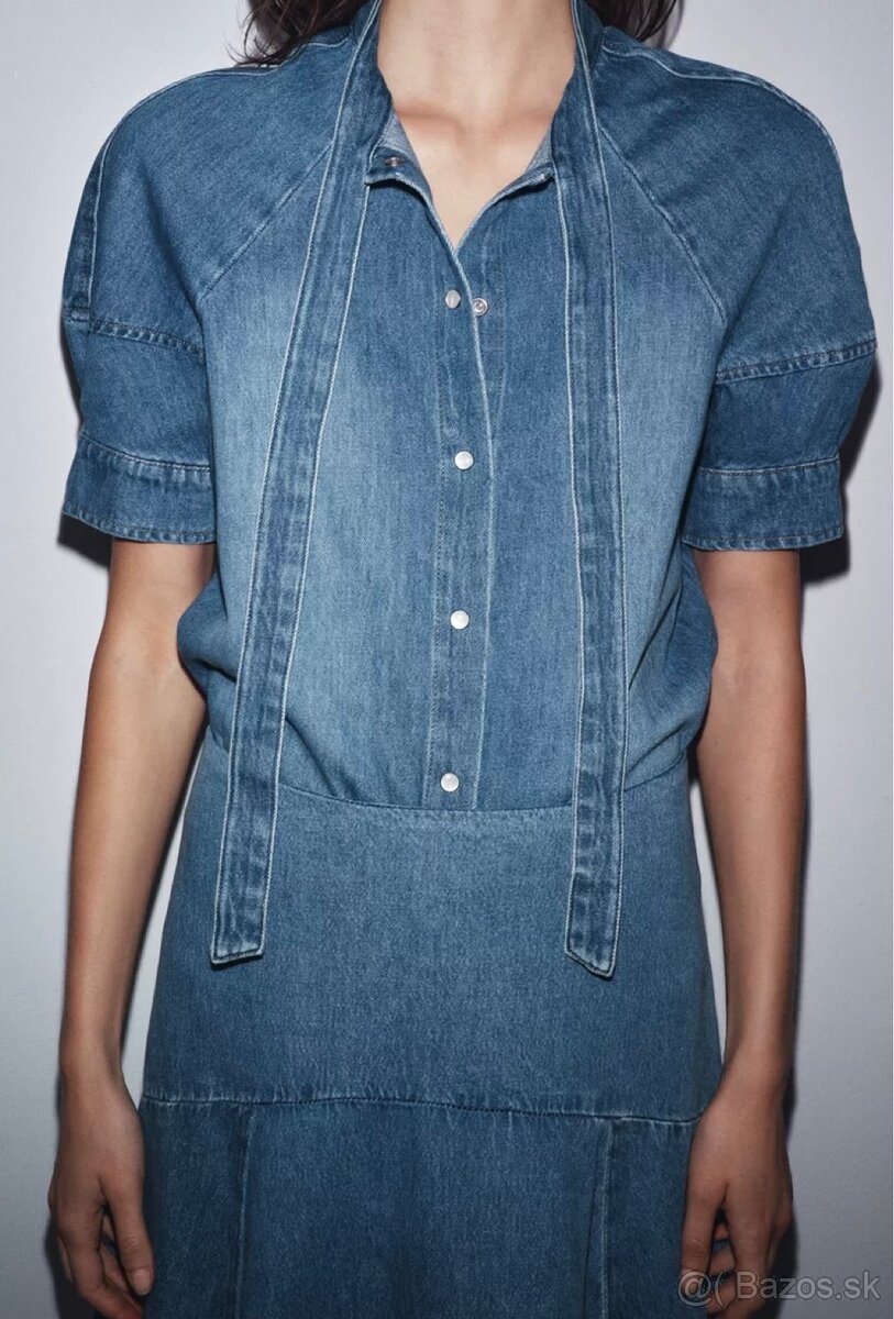 Rifľová sukňa ZARA nová - 6