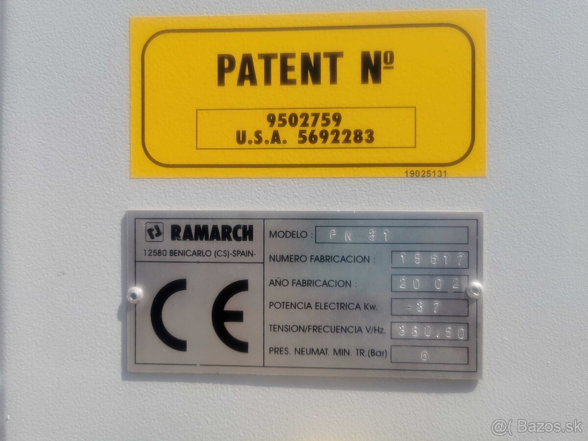 Korpusový lis RAMARCH PN31 rok 2002 - 6