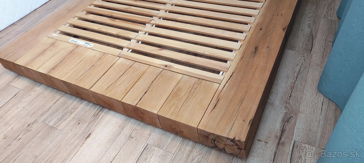 Manželská posteľ, masív dub - 6