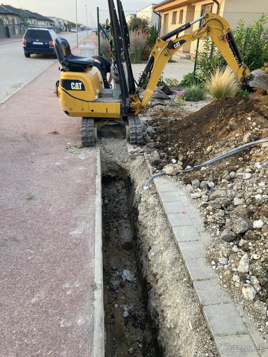 Zemne vykopove prace minibagrom - 6